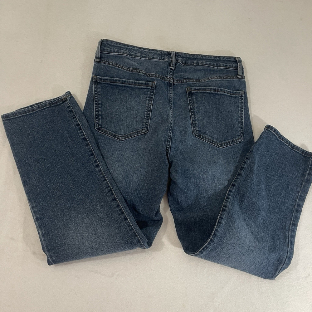 Sam Edelman Womens Jeans Sz 30 High Rise Slim Straight Blue Denim Dark Wash $129 - Picture 3 of 9